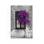 Tree In Front Of Window Purple Pop Color Pop - Print on Canvas-101412503-25224478