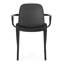 Chaises d'extérieur Gardenia - Structure stable en polypropylène noir, noir
