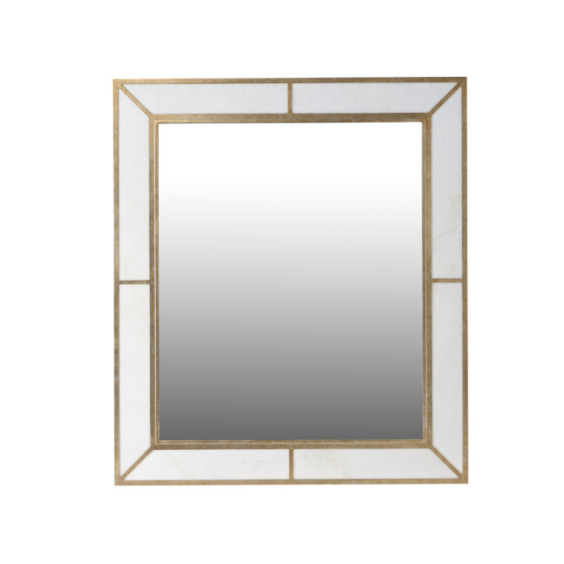 Madison Marbleized Mirror, Antique Silver Leaf