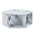 Hexagonal MDF Coffee Table, White Marbl Pattern Stickers, Multi-Hole Design To Give More Storage Space, Simple And Convenient Design Makes It Suitable For All Kinds Of Style Scenes.-1399849917