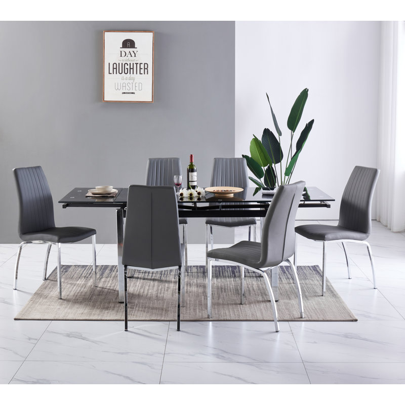Harlingen Dining Set, Grey 