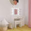 Ensemble de meuble-lavabo avec lumières, ensemble de meuble-lavabo avec miroir, blanc