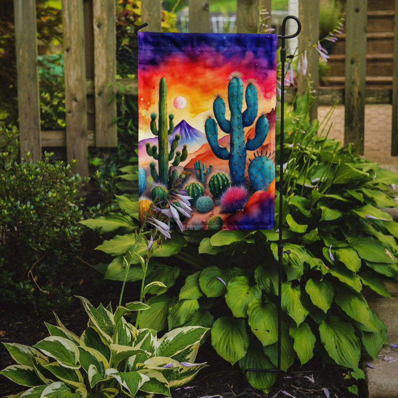 Drapeau de jardin double en polyester H 15,5 po x l 11,25 po