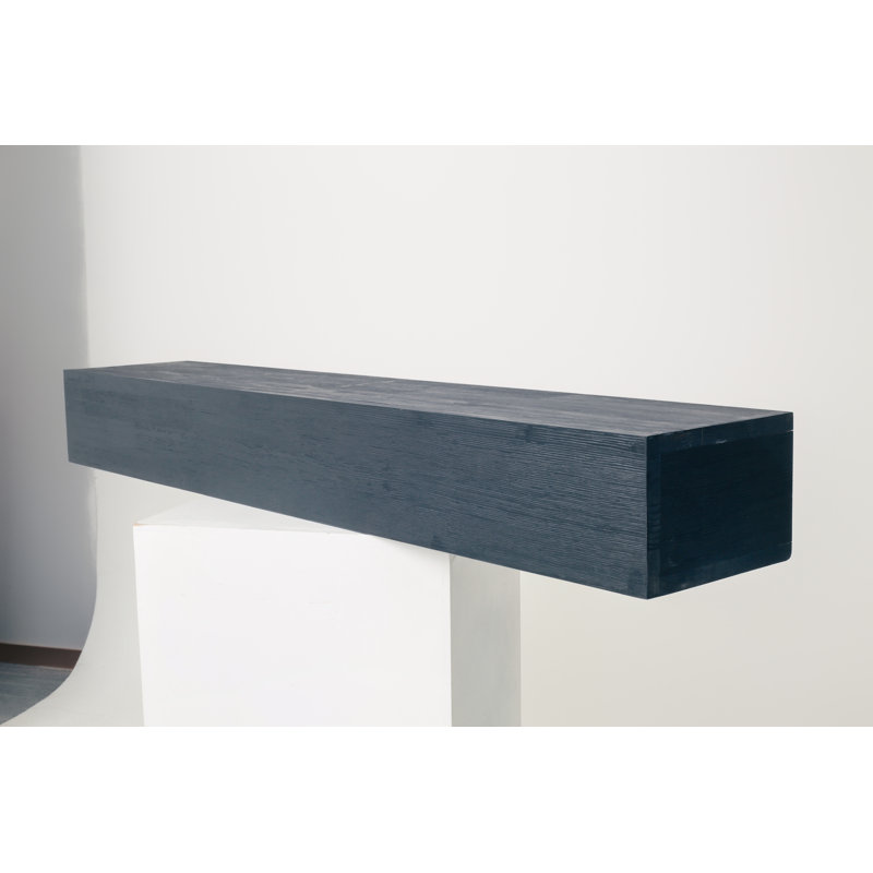 48" Rustic Solid Wood Fireplace Mantel - Wall-mounted Floating Shelf For Living Room & Farmhouse Home Decor