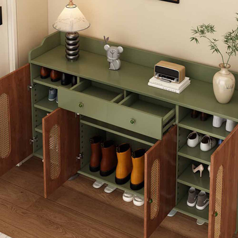 European-style household creative shoe cabinet, 39.37" H x 62.99" W x 13.78" D
