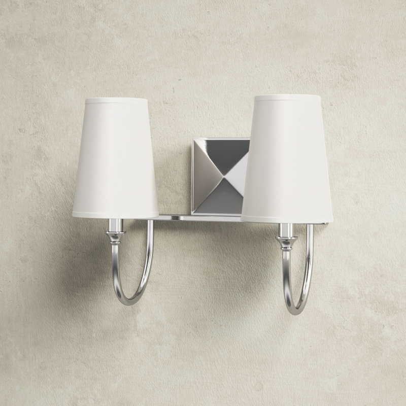 Alata 2 Light Dimmable Vanity Light, Polished Nickel