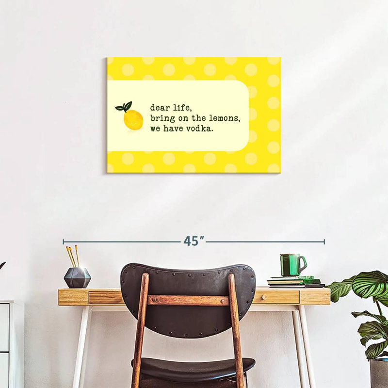 Vodka Lemon, 20" H x 30" W