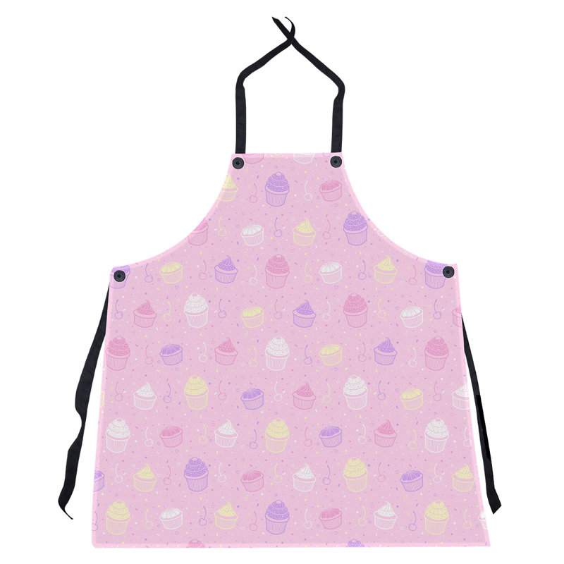Bib Apron, Pink Alternate