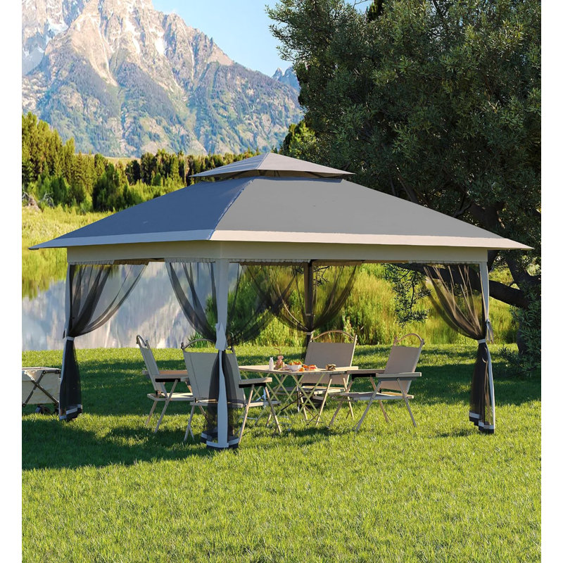 13x13FT Pop Up Gazebo,Canopy Tent with Mosquito Netting,Outdoor Patio Gazebo,Backyard Tent for Party,Wedding,Outdoor Dining