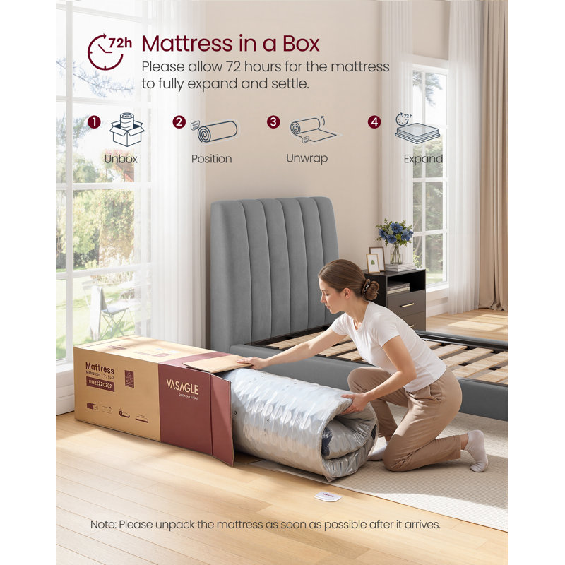 190x90x25cm LEDREM Cotton Mattress