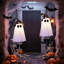 Halloween Decorations, Halloweens Party Decoration Indoor, 2 Packs Light Up Ghost-Lighted Spooky Ghost Decor for Porches Yards Gardens Lawn