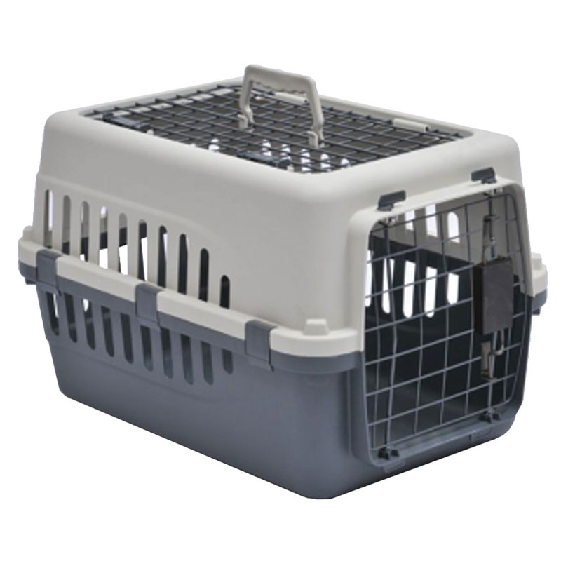 Vida Pet Carrier with 2 Doors, White/Grey