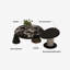 Ensemble de tables basses en marbre moderne