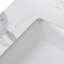 31,7 po Comptoir de meuble-lavabo X 22,37 po - comptoir en céramique frittée blanche et comptoir 31 po x 22 po Rénovation exquise