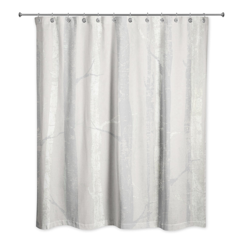 Andrae Single Shower Curtain, Light Grey