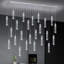 Lustre moderne 24 lumières à DEL en cristal argenté-130153225