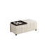 Table basse avec rangement et repose-pieds
