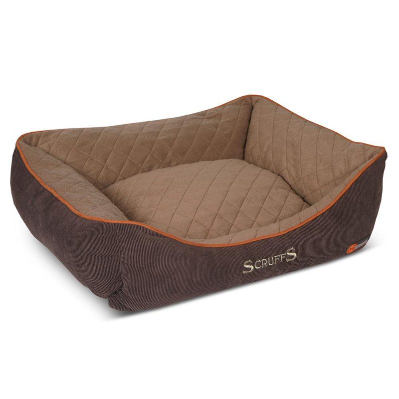 Polyester Pet Bed, Brown, 17.5cm H x 60cm W x 50cmD