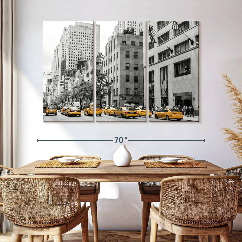 Mehar NYC Cabs Pop, 42" H x 65" W