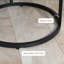Ensemble de 2 tables gigognes rondes, tables basses empilables grises avec cadre en métal pour le salon-754726714