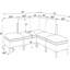 Canapé modulaire en lin avec assemblage facile et configuration personnalisée