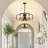 4 - Light Dimmable Geometric Chandelier-113002723