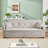 Tyjah 81” Large Size Fabric Sofa, 3-in-1 Multi-Functional Sofa Bed with Storage Space-2063821191