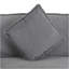 Canapé modulaire 141,6 po avec quatre coussins pour le salon, gris foncé-1557042330