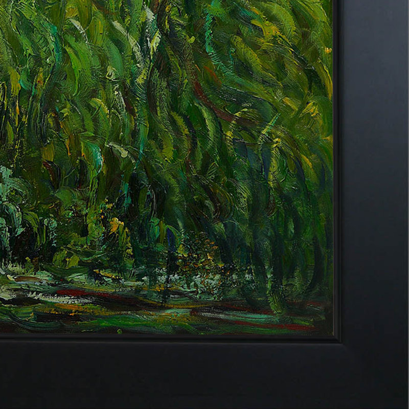 « weeping willow » par claude monet, peinture encadrée