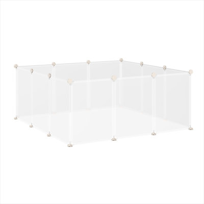 18 x 14 Hamster Hutches and Cages blanc doux avec métal blanc, métal et résine PP