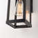 Olar Classic Outdoor Wall Sconce 1 Light Rectangular Metal Frame and Glass Shade Warterproof