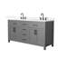 Beckett 66" Freestanding Double Bathroom Vanity with Quartz Top-1798370811-1798370804-1798370807