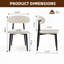 Chaises de salle à manger rembourrées Blondelle-219693016