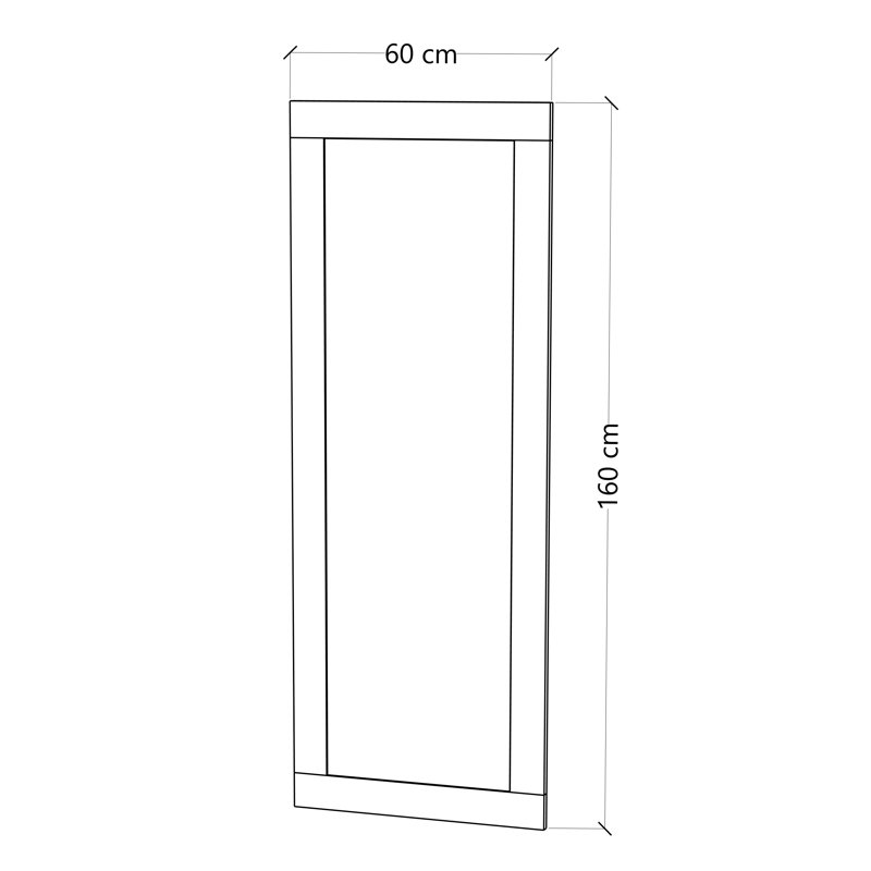 Framed Wall Mounted Overmantle Mirror in White