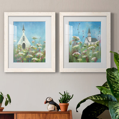 Country Church I - ensemble de 2 impressions murales