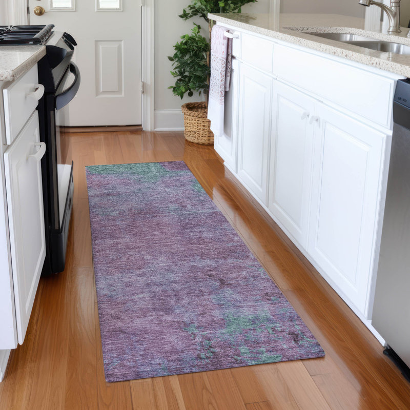 Premium Machine Washable Varroville AMF1710 Abstract Rug, Runner 2'3" x 7'6"