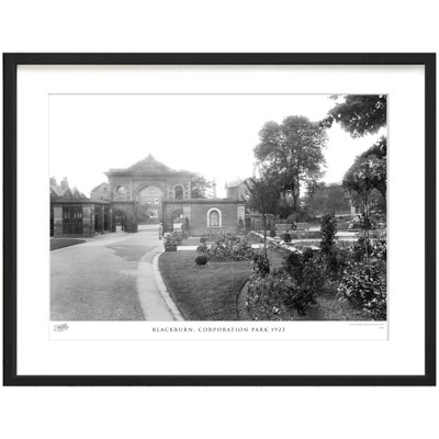 Blackburn, Corporation Park 1923 - Single Picture Frame Print