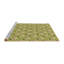 Tapis brun rectangulaire tissé à la machine 6 pi x 9 pi