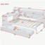 Canapé-lit en bois avec 3 tiroirs, ports USB et bureau-121110501-121110500