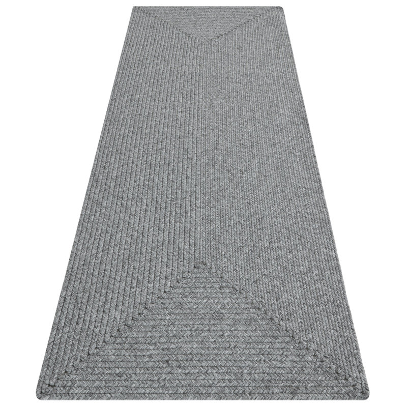 Trenzado Light Gray Indoor / Outdoor Rug, Runner 80 x 200cm