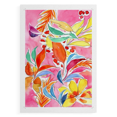 Manic Botanical II - Impression sur toile seulement - NON CADRE