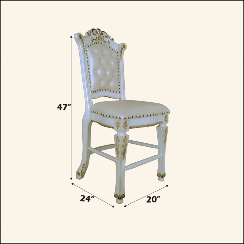 Ensemble de 2 chaises à hauteur de comptoir Vendome