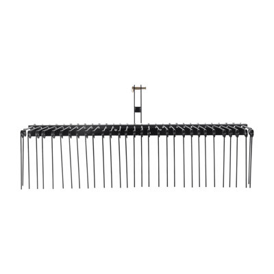72" Tow Behind Landscape Rake with 32 Steel Tines - Heavy Duty Tractor Dethatcher for Lawn, Leaves & Pine Needles