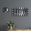  «Chess Room Collection D» par Studio W, art mural en métal, 24 po x 12 po