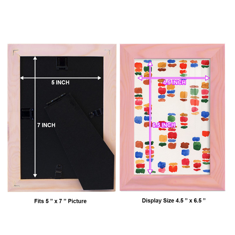 Code coloré II - impression, H 6 po x l 4 po x P 1 po, Papier avec cadre rose