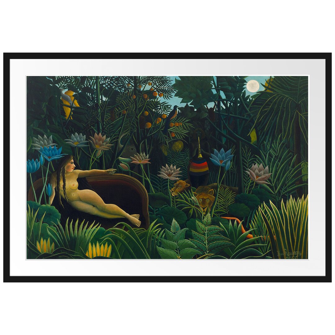 Gerahmter Kunstdruck The Dream von Henri Rousseau