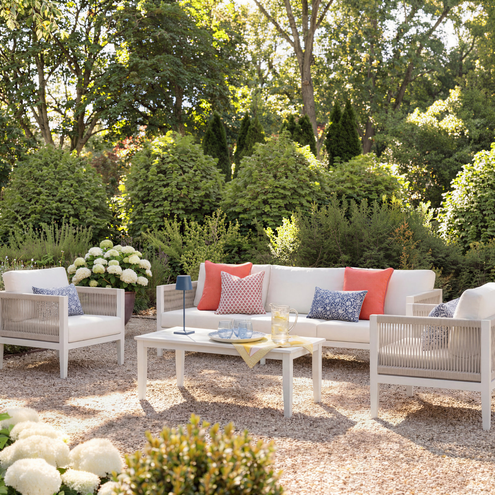 Lilah 4Pc Aluminum Outdoor Conversation Set