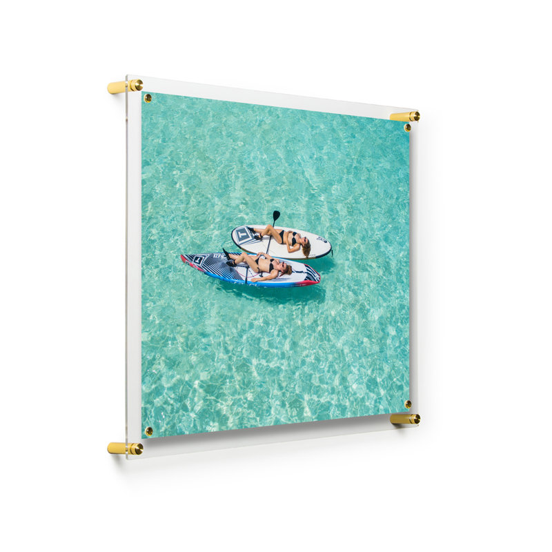 Gold Acrylic Floating Wall Frame - 19" x 23"