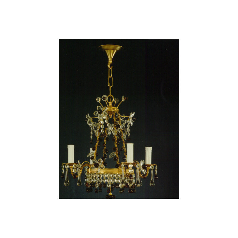Delozier 9 - Light Candle Style Chandelier, French Gold