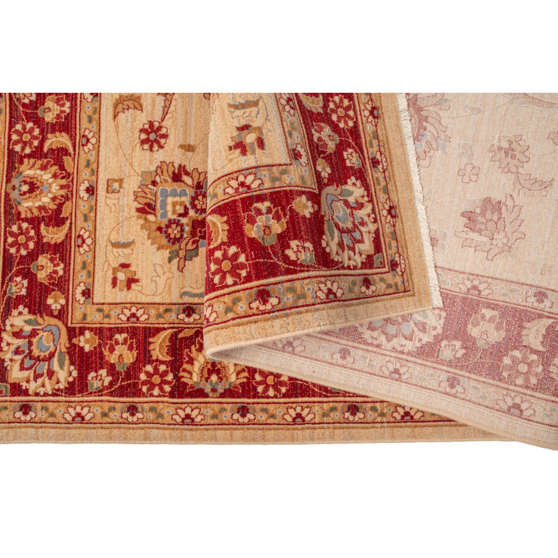 Oriental Wool Area Rug, Rectangular 60 x 85cm